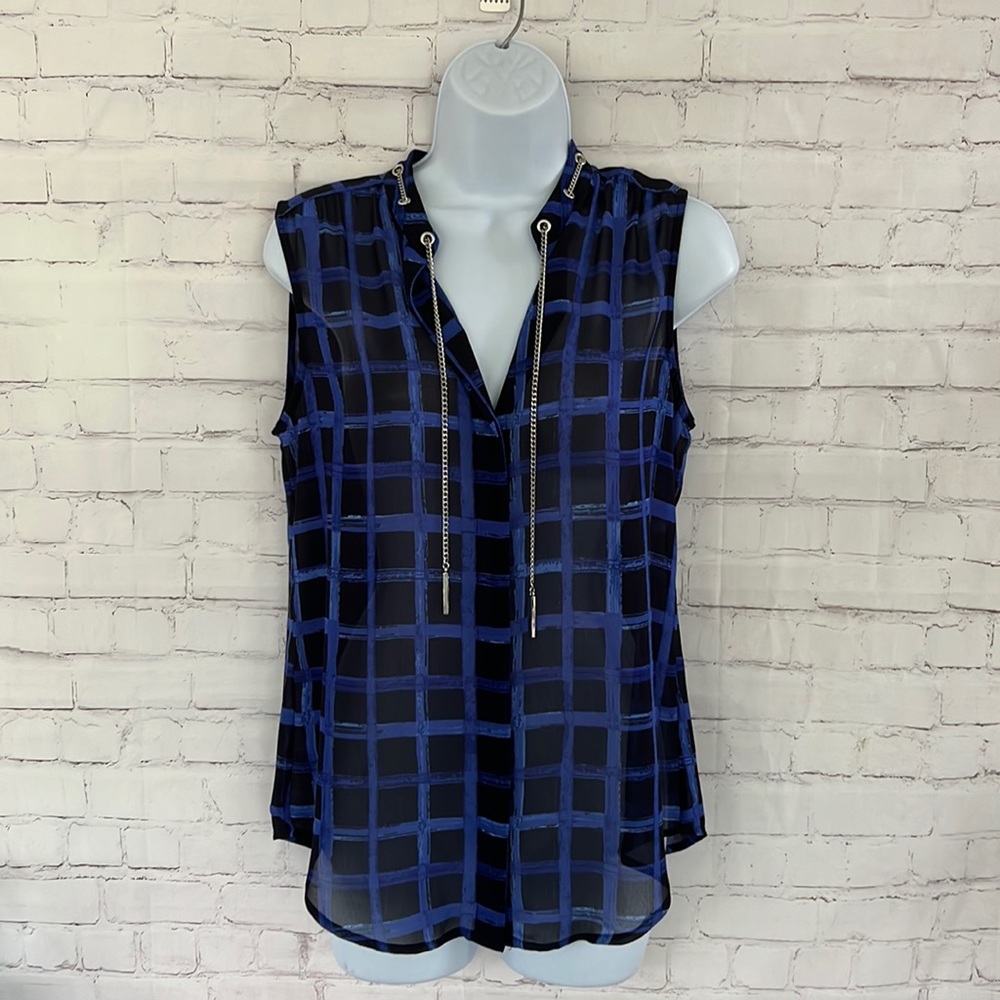 Michael Michael Kors sheer sleeveless top size 2